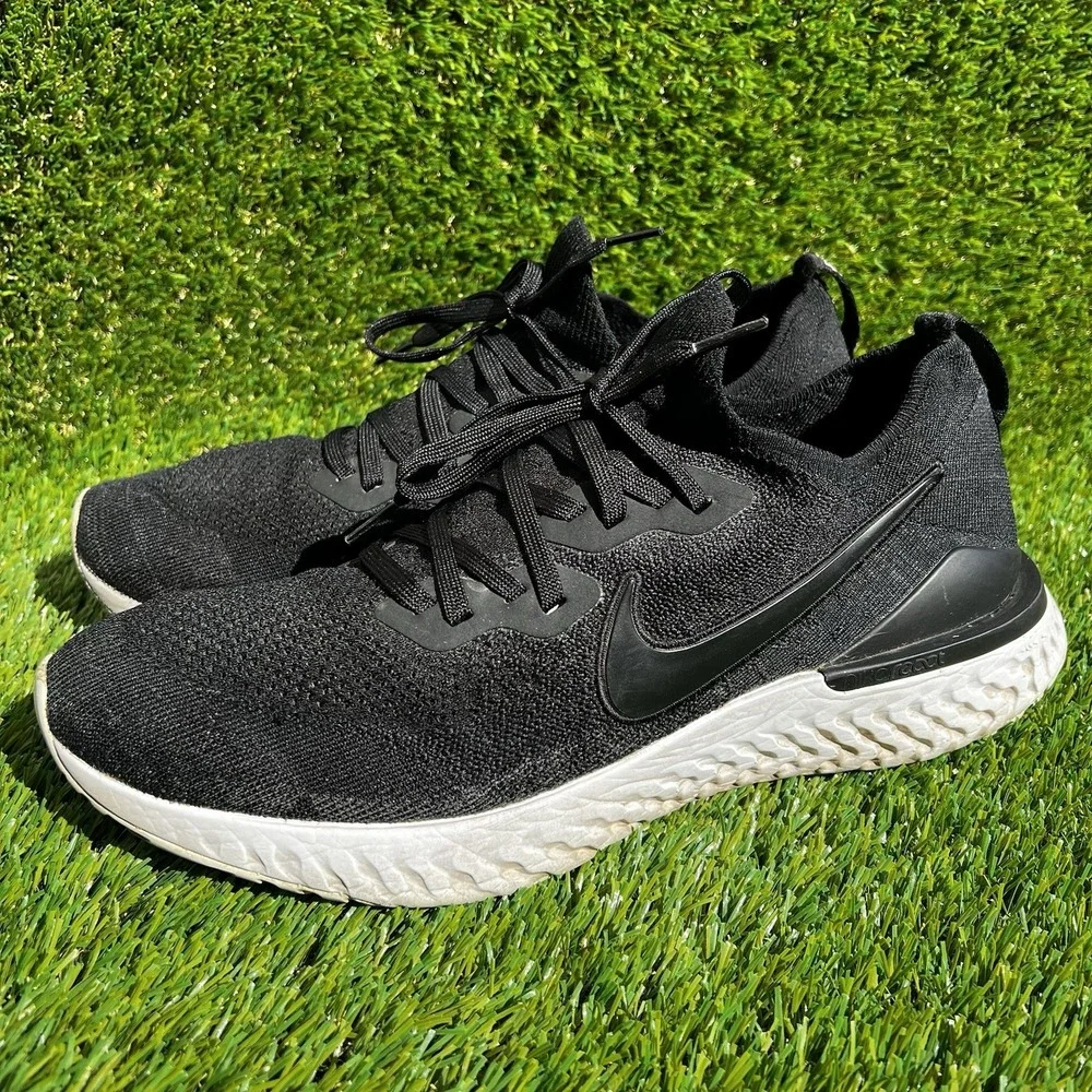 Nike Shoes Men Size 13 Epic React Flyknit Running Black BQ8928-002 Sneakers